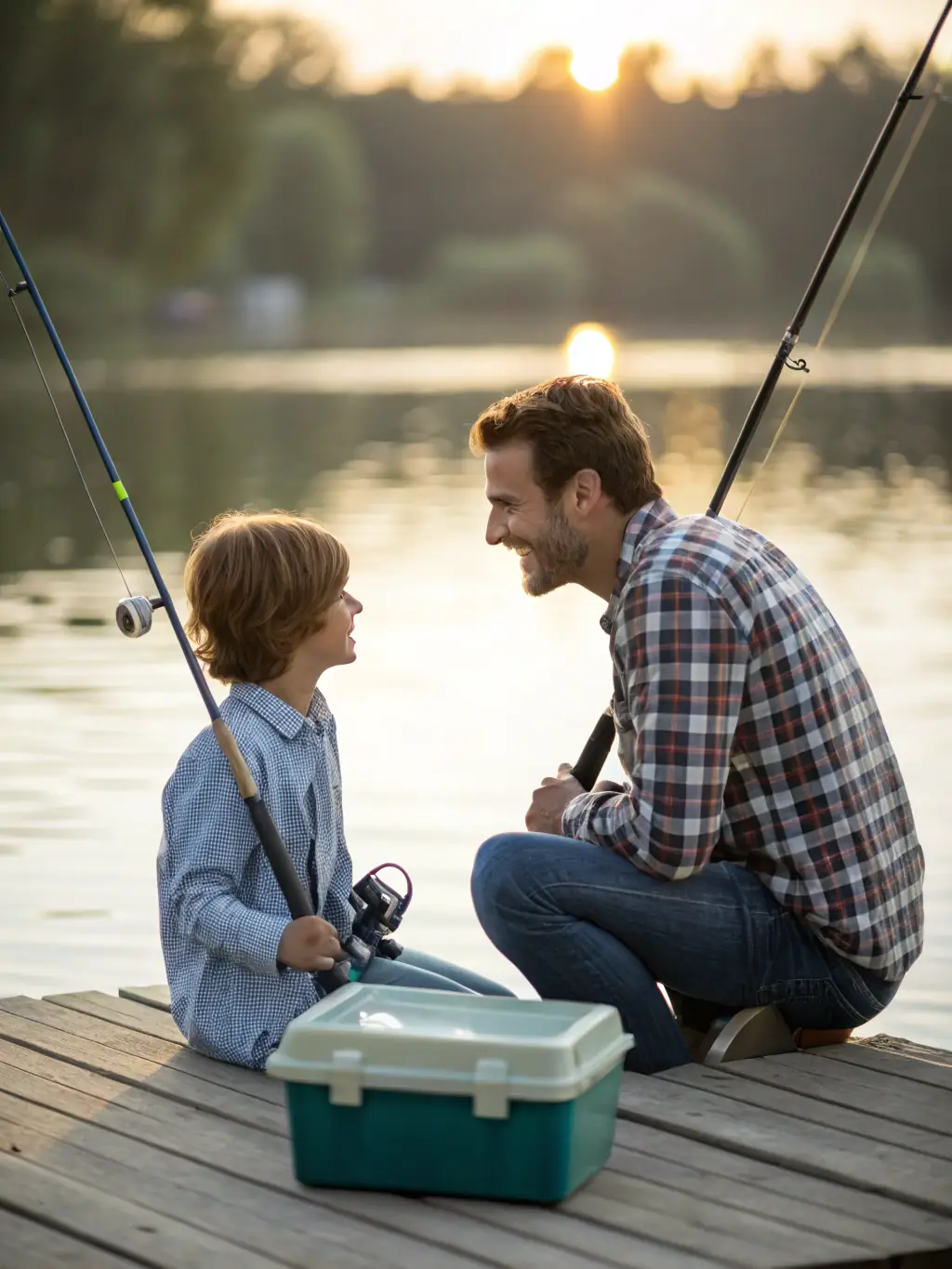 A heartwarming image of AAPPMA DE BAYEL members helping each other reel in a fish, showcasing the supportive atmosphere of the club.